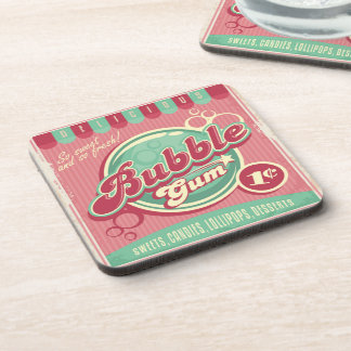 Bubble Gum Cork-Backed Coasters