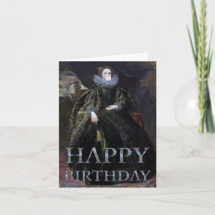 Bubble gum Diva Marchesa Happy birthday Card