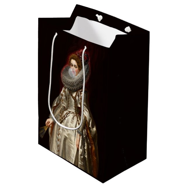Bubble gum Diva Marchesa Medium Gift Bag (Front Angled)
