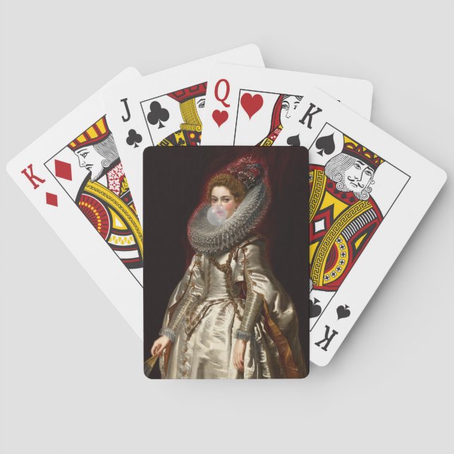 Bubble gum Diva Marchesa Playing Cards (Back)