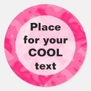 Bubble Gum Factory Accident Template (round) Classic Round Sticker