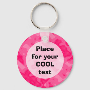 Bubble Gum Factory Accident Template (round) Keychain