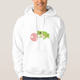 Bubble Gum Frog Blowing Bubble Hoodie