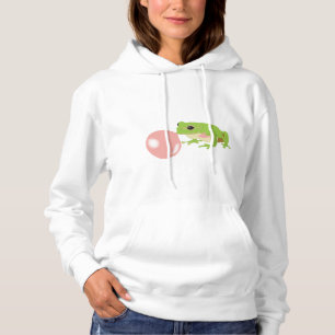 Bubble Gum Frog Blowing Bubble Hoodie