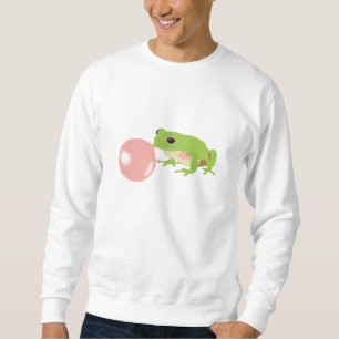 Bubble Gum Frog Blowing Bubble Sweatshirt