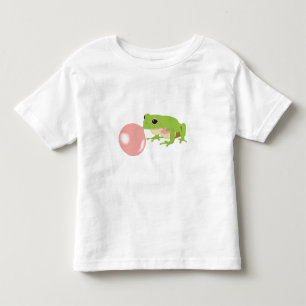 Bubble Gum Frog Blowing Bubble Toddler T-shirt