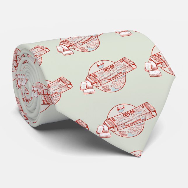 Bubble gum funny tuna fish flavour tie (Rolled)