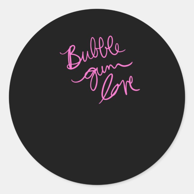 Bubble Gum Love Sticker  (Front)