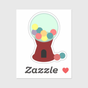 Bubble Gum Machine Sticker