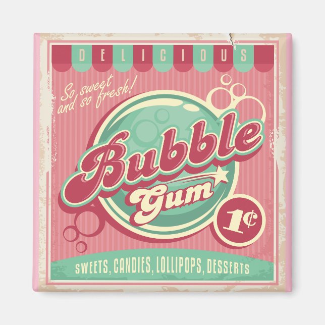 Bubble Gum Magnet (Front)