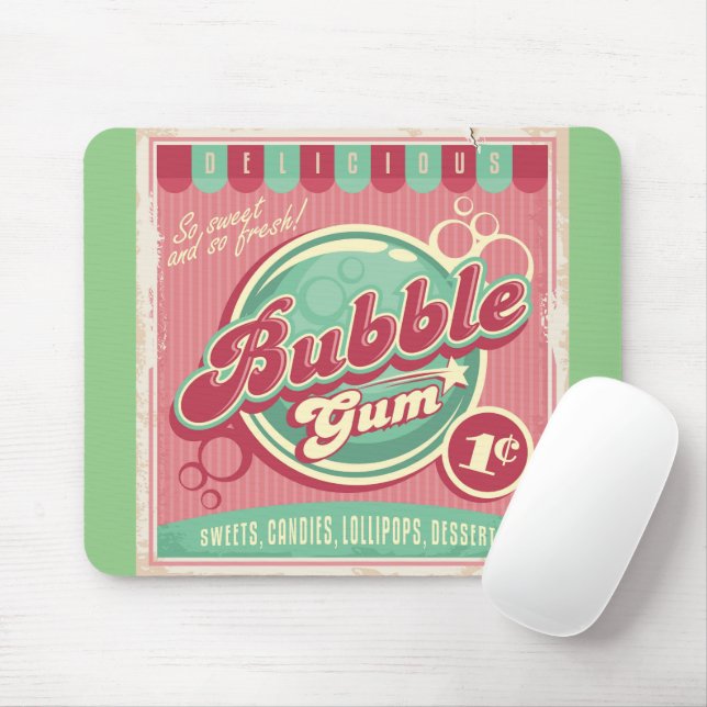 Bubble Gum Mouse Pad (With Mouse)