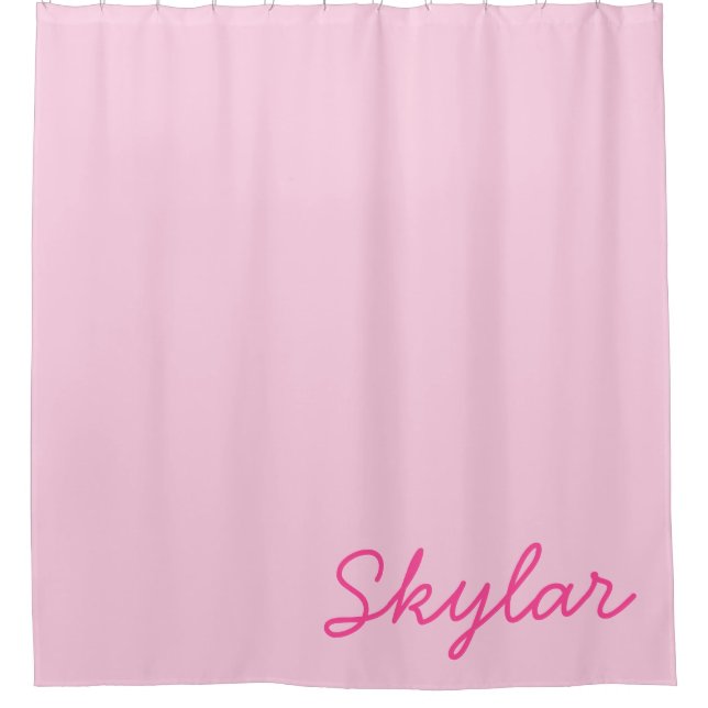 Bubble Gum Pink Hot Pink Custom Cursive Name (Front)