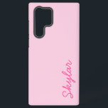 Bubble Gum Pink Hot Pink Custom Cursive Name Samsung Galaxy Case<br><div class="desc">This is a Bubble Gum Pink Hot Pink Custom Cursive Name Galaxy Phone Case!</div>