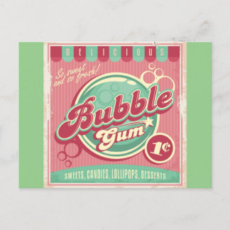 Bubble Gum Postcard