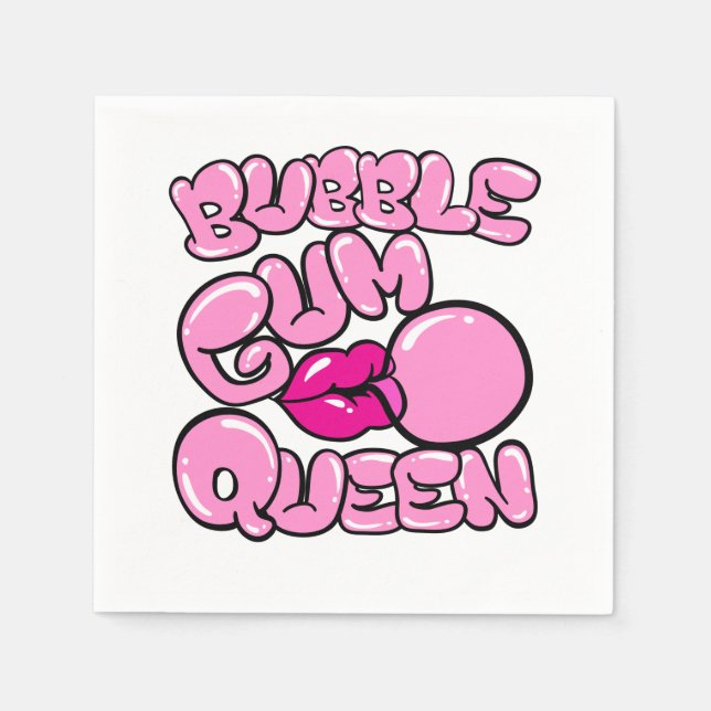 Bubble Gum Queen Bubblegum Napkin (Front)