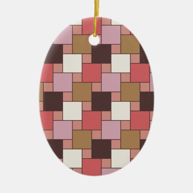 Bubble Gum Sorbet Ceramic Ornament (Front)
