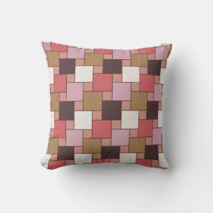 Bubble Gum Sorbet Throw Pillow