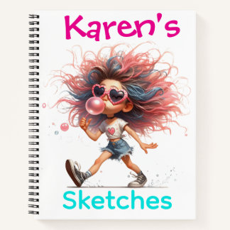 Bubble Gum Summer  Notebook