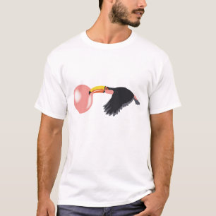 Bubble Gum Toucan Blowing Bubble T-Shirt