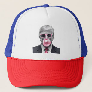 Bubble Gum Trump Donald Trump 2024 Vote for Trump  Trucker Hat