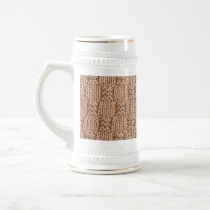Bubble Knit Stitch Pattern by Shirley Taylor Beer Stein