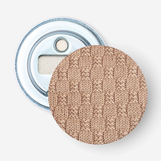 Bubble Knit Stitch Pattern by Shirley Taylor Bottle Opener (Front)