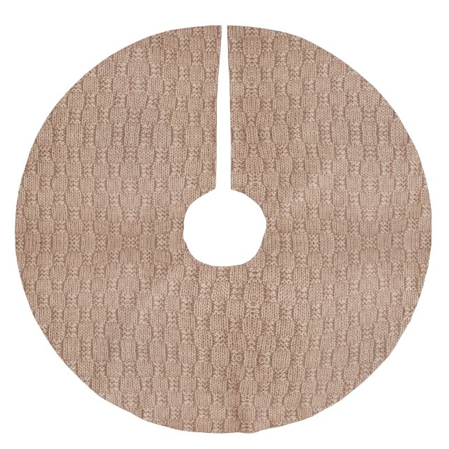 Bubble Knit Stitch Pattern by Shirley Taylor Brushed Polyester Tree Skirt (Front)