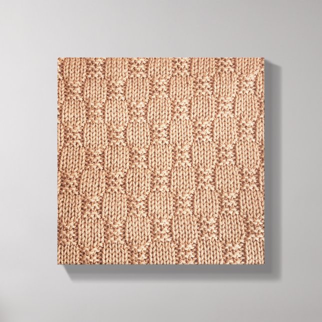 Bubble Knit Stitch Pattern by Shirley Taylor Canvas Print (Front)