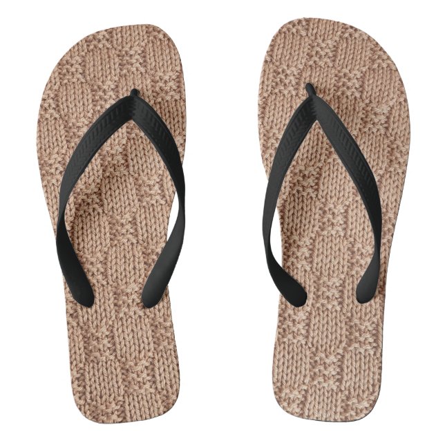 Bubble Knit Stitch Pattern by Shirley Taylor Flip Flops (Footbed)