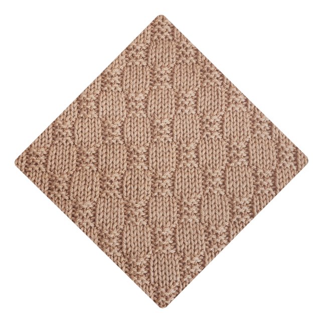 Bubble Knit Stitch Pattern by Shirley Taylor Graduation Cap Topper (Front)