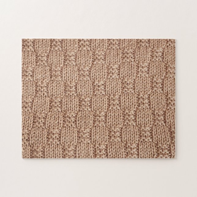 Bubble Knit Stitch Pattern by Shirley Taylor Jigsaw Puzzle (Horizontal)