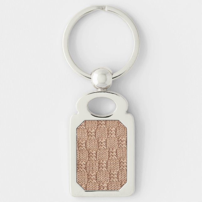Bubble Knit Stitch Pattern by Shirley Taylor Keychain (Front)