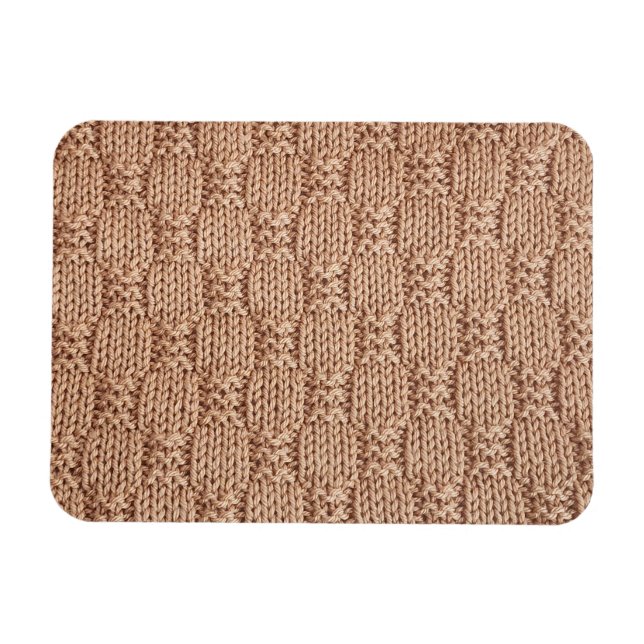 Bubble Knit Stitch Pattern by Shirley Taylor Magnet (Horizontal)