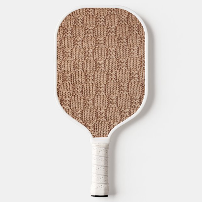 Bubble Knit Stitch Pattern by Shirley Taylor Pickleball Paddle (Back)