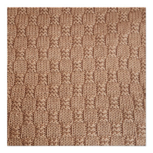 Bubble Knit Stitch Pattern by Shirley Taylor Poster