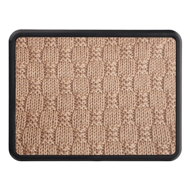 Bubble Knit Stitch Pattern by Shirley Taylor Trailer Hitch Cover (Front)