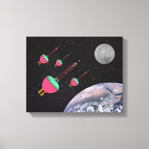 Bubble Lights in Space Canvas Print