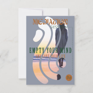 Bubble meditation invitation template