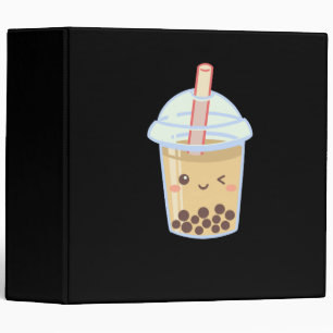Bubble Milk Tea Boba Cute Binder