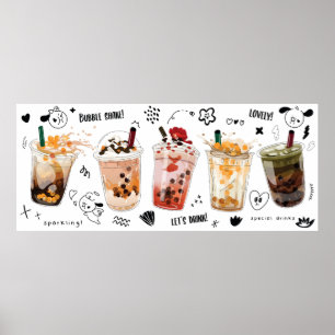 Bubble milk tea poster