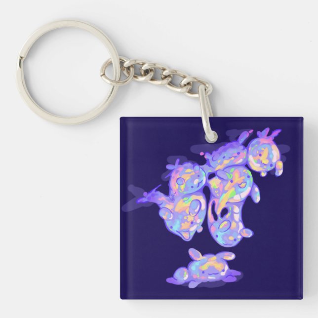 Bubble Monsters thanks Keychain (Front)