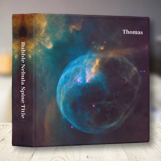 Bubble Nebula Outer Space Binder