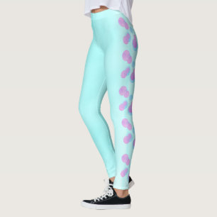 Bubble Pastel Pink Blue Circle Cute Yoga Happy Art Leggings