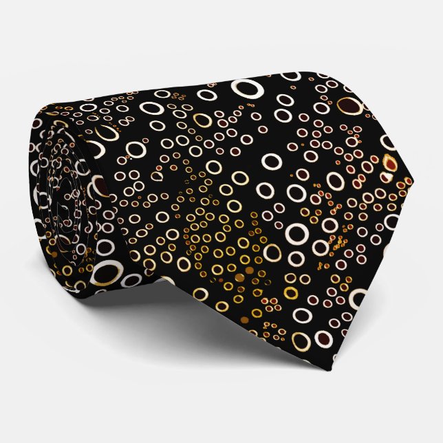Bubble Pattern Tie (Rolled)