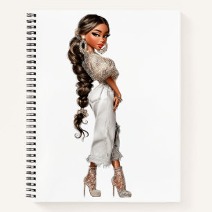 Bubble Ponytail Spiral Notebook