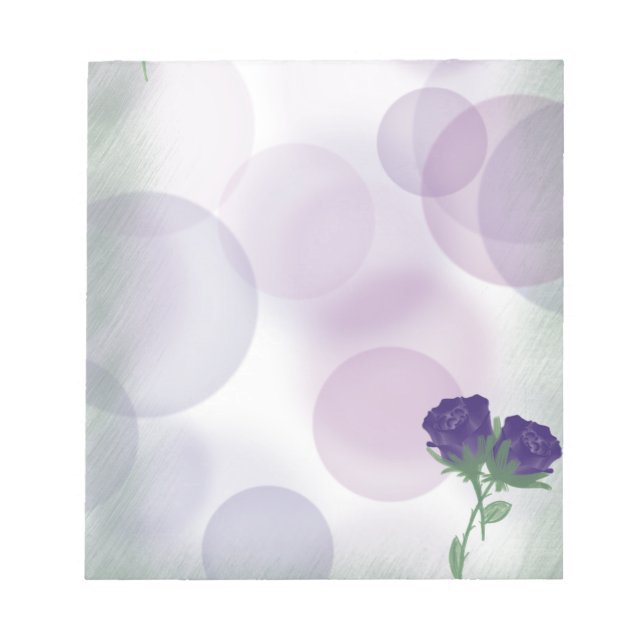 bubble rose notepad (Front)