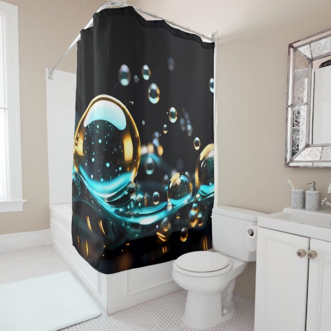 Bubble Shower Curtains (In Situ)