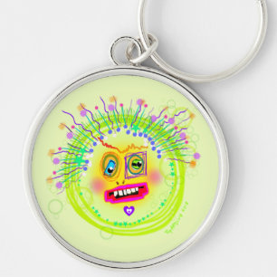 Bubble Smile Meemogie Emoji Art Keychain