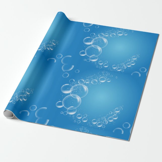 Bubble & Speech Bubble Coffee Mug Wrapping Paper (Unrolled)