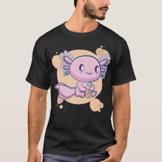 Bubble Tea Axolotl Boba Milk Kawaii Anime Pastel G T-Shirt